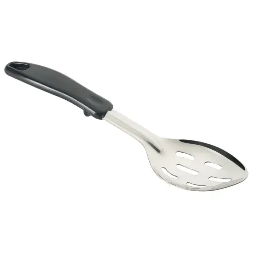 [BHSP-11] Basting Spoon with Stop-Hook Polypropylene Handle - Slotted, 11"