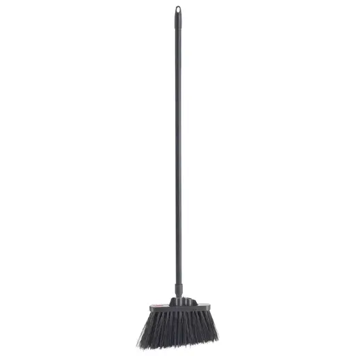 [BRAU-9K-H] Angled Broom with 48"L Fiberglass Handle, Unflagged, Heavy-Duty
