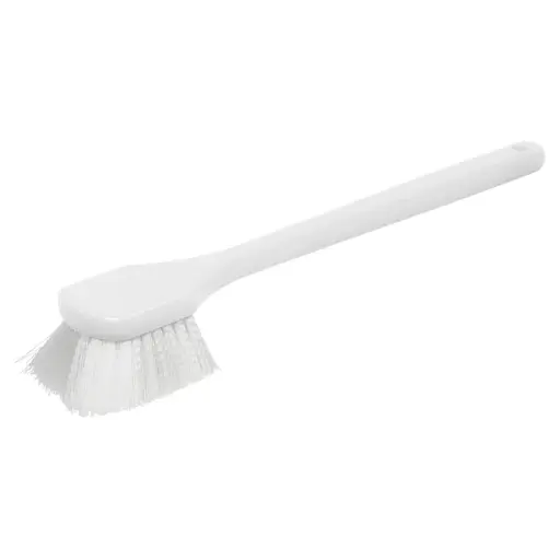 [BRN-20P]  Pot Brush with Nylon Bristles and Plastic Handle - 20"