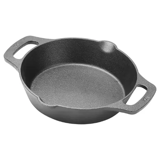 [CASD-8] 8" FireIron Cast Iron Skillet with Dual Handles