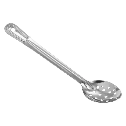 [BSPT-13] Basting Spoon, Stainless Steel, 1.2mm - Perforated, 13"