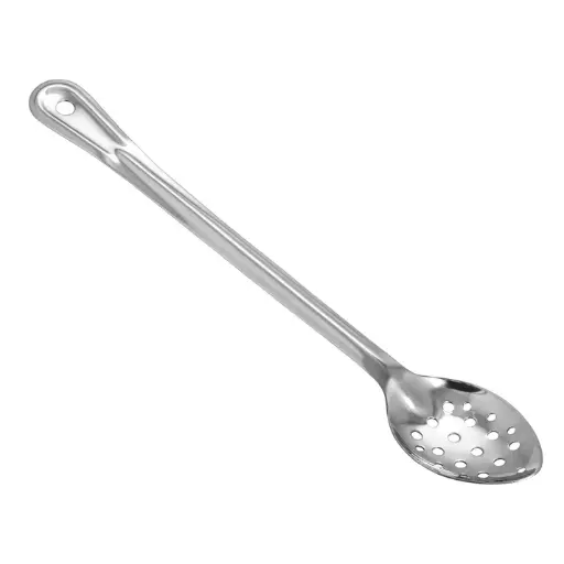 [BSPT-15] Basting Spoon, Stainless Steel, 1.2mm - Perforated, 15"