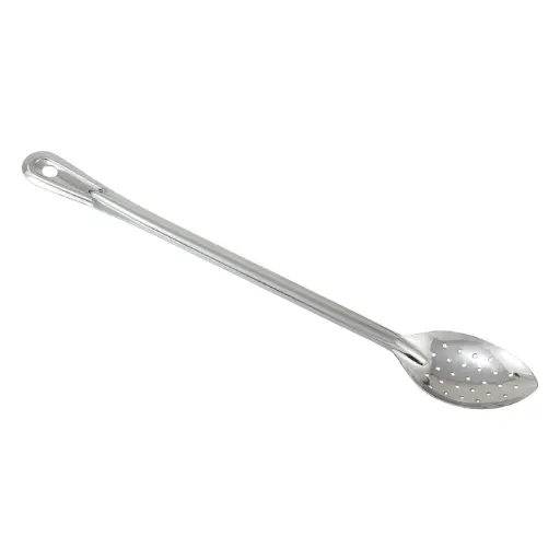 [BSPT-18] Heavy-Duty Basting Spoon, Stainless Steel, 1.5mm - Perforated, 18"
