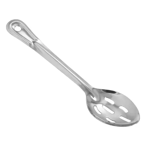 [BSST-11] Basting Spoon, Stainless Steel, 1.2mm - Slotted, 11"