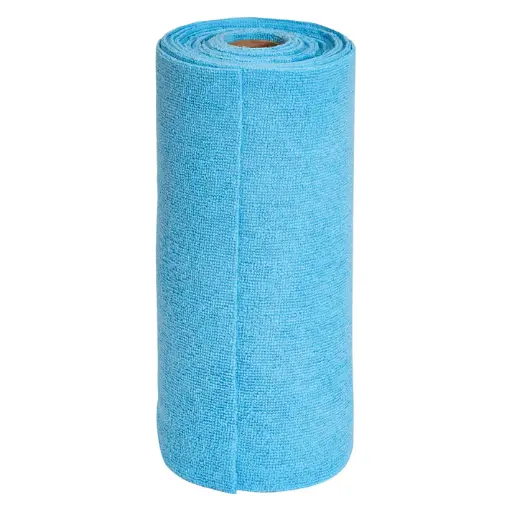 [BTM-12B] Rolled Microfiber Towel, Blue