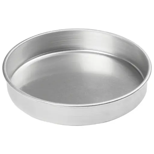 [ACP-102]  Round Layer Cake Pan, Aluminum - 10" Dia x 2" H