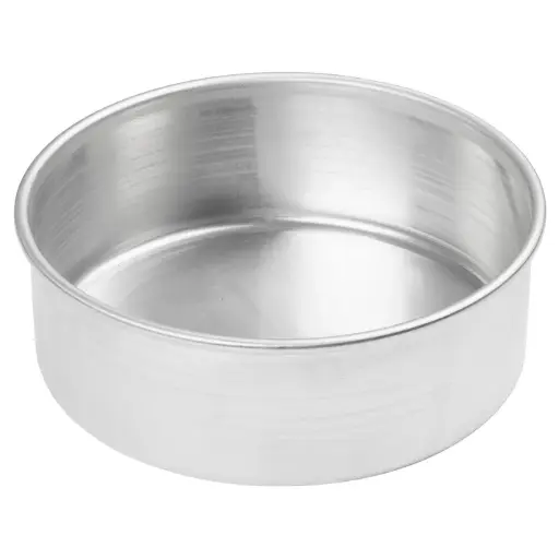 [ACP-083] Round Layer Cake Pan, Aluminum - 8" Dia x 3" H