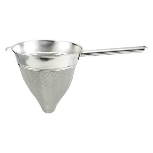 [CCB-10] Hollow Handle Stainless Steel Bouillon Strainer with Extra Fine Mesh - 10"