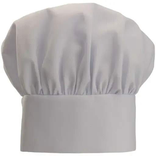 [CH-13WH] Chef Hat, Velcro Closure - White
