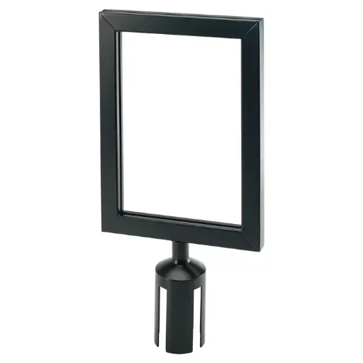[CGSF-12K] Stanchion Top Sign Frame - Black