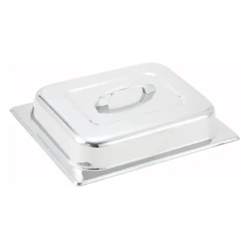 [C-DCH] Stainless Steel Dome Cover with Center Handle - Half