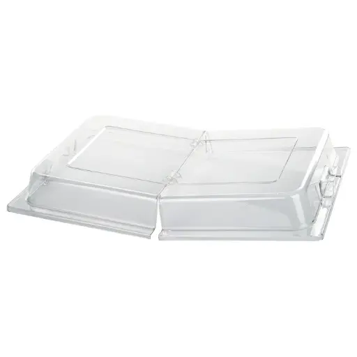 [C-DPFH] Dome Cover, Full-Size, Hinged Opening, Polycarbonate