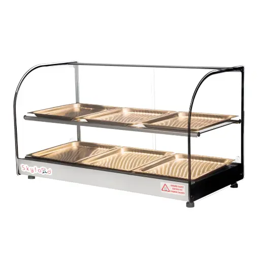 [FWDC2-33-6P] Skyfood Food Warmer Case Double Shelf