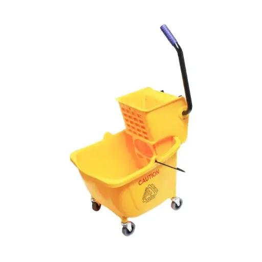 [PLWB361] 36 QT BUCKET WITH WRINGER, YELLOW COLOR, PP