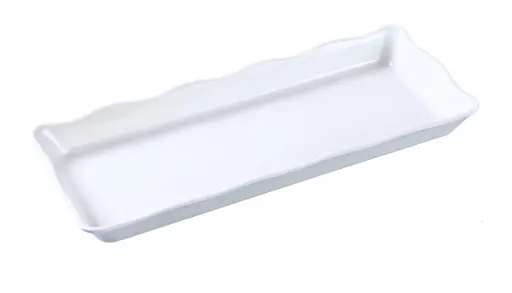 [DC-6014W] Yanco Deli Scallop Edged Display Tray 