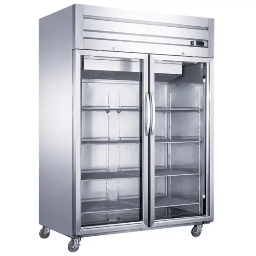 [D55AR-GS2] Top Mount Glass 2-Door Commercial Reach-in Refrigerator