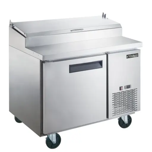 [DPP44] Commercial Single Door Pizza Prep Table Refrigerator