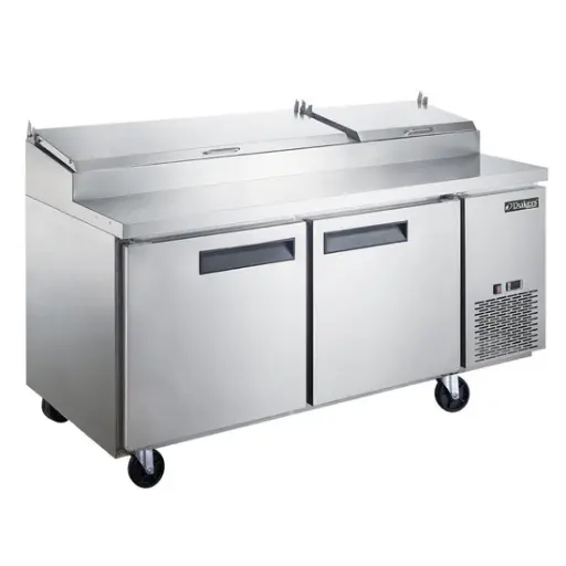 [DPP70] Commercial 2-Door Pizza Prep Table Refrigerator
