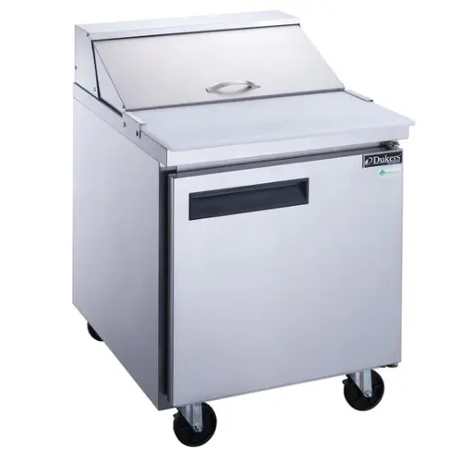 [DSD29-8-S1] 1-Door Commercial Food Prep Table Refrigerator in Stainless Steel