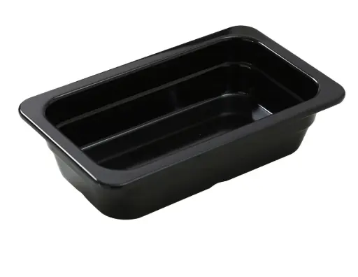 [GN-512BK]  Pan 12.8″ X 6.93″ X 2.56″ / 325 X 176 X 65Mm Pan, Gn 1/3 Black