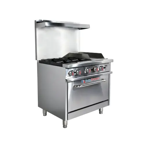 [TP-36-G12] Twin Power Range 36", 4 Burner W/ Griddle 12"