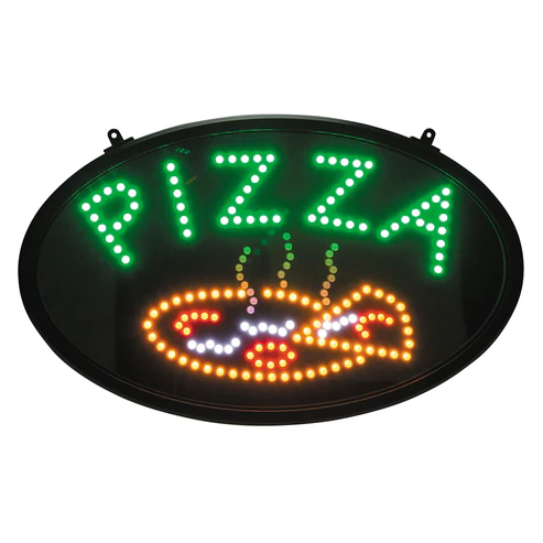 [LED-11] LED Sign, "Pizza", 3 Pattern, Dust Cover