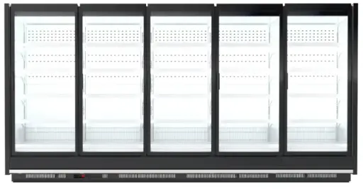 Hinged Doors Display -Freezer- / 5 Doors / 34"