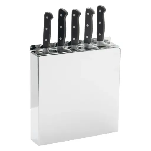 [KR-9] - 7-Slot Wall-Mount Knife Rack