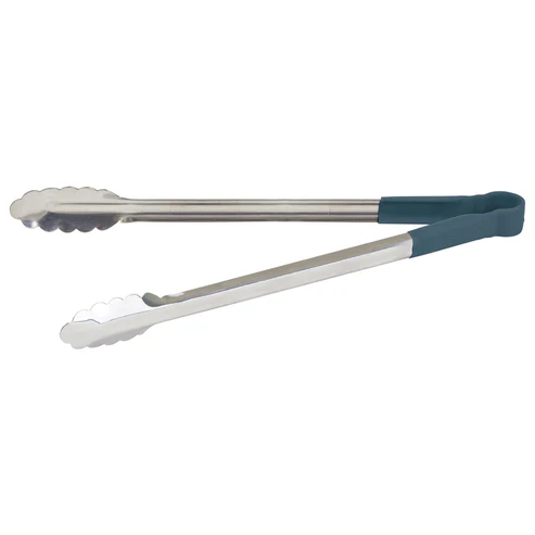 [UTPH-16B]  Heat Resistant Heavy-Duty Utility Tongs with Polypropylene Handle - 16", Blue