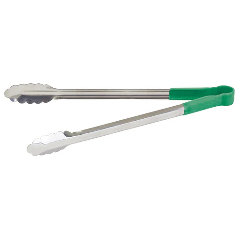 [UTPH-16G] Heat Resistant Heavy-Duty Utility Tongs with Polypropylene Handle - 16", Green
