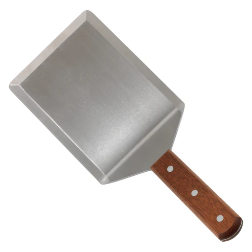[TN56] Extra Heavy Turner with Cutting Edge, Wooden Handle, 5" x 6" Blade