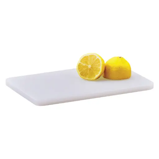 [CBWT-610] White Rectangular Cutting Board - 6" x 10" x 1/2"