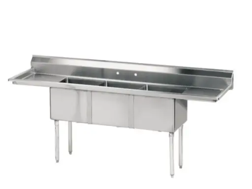 [LJ1818-3RL-SV1] Three-Compartment Sink L&J / LJ1818-3 / 1RL