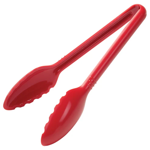 [CVST-9R] Curv Serving Tongs - 9", Red