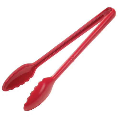 [CVST-12R] Curv Serving Tongs - 12", Red