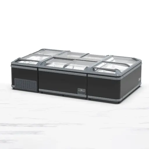 [HN21A-L-SV1] Sliding Doors Classic Island Freezer / 7ft