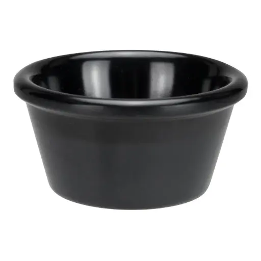 [RP-3K-SV1] Melamine Ramekin, Plain -  3Oz / black