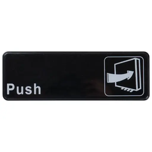 [SGN-381W-SV1] Information Signs 3"x 9" / EXIT