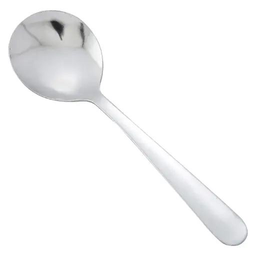 [0002-04] Windsor Bouillon Spoon, 18/0 Medium Weight